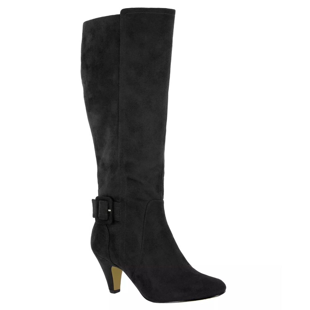 Bella Vita Troy II Tall Black Suede Dress Boots, NEW! Size 8.5 Wide Width